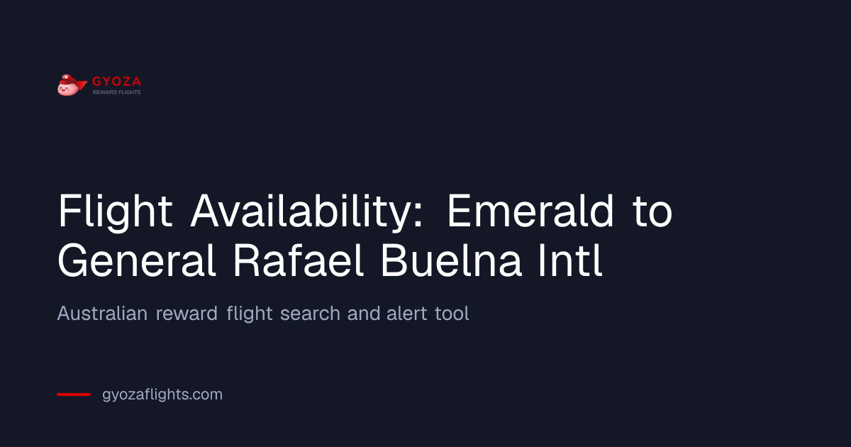 Flight Availability from Emerald (EMD) to General Rafael Buelna Intl ...