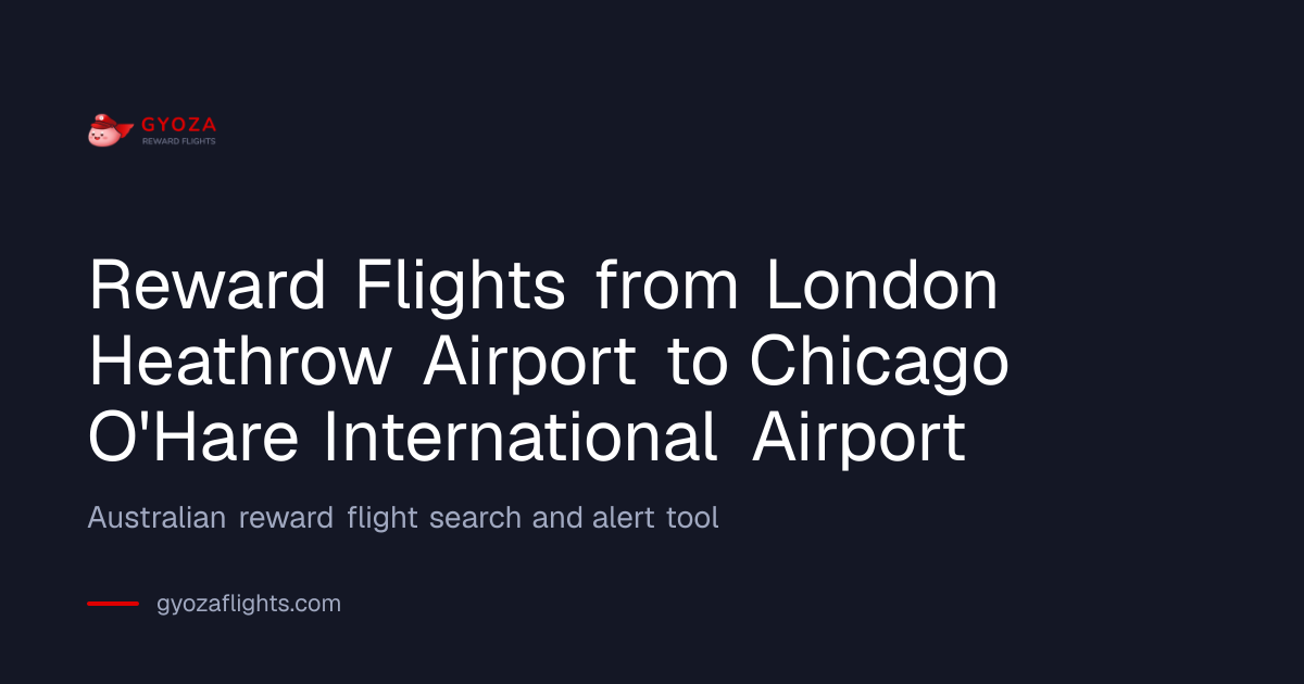 London to Chicago Qantas & Velocity Reward Seat Finder | Gyoza